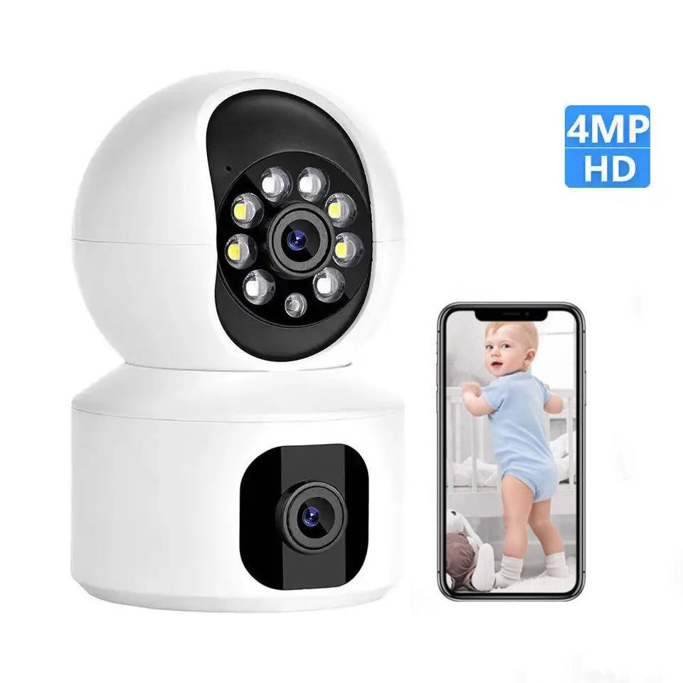 Caméra WiFi 4MP avec double écran moniteur bébé